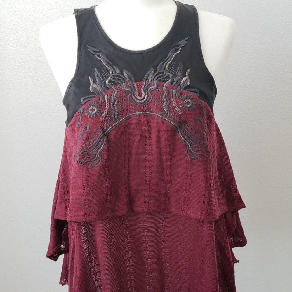 Vice Camuto Side Lace up sweater  top  PETITE M